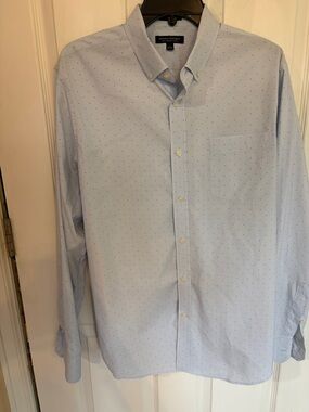 Banana Republic Light Blue Microdot Dress Shirt